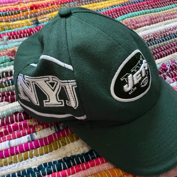 Vintage New York Jets Green Embroidered Baseball Hat - Picture 2 of 6